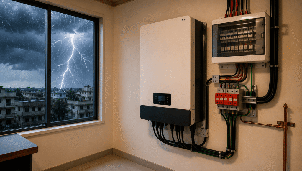 Solar Inverter, Earthing and Surge Protection